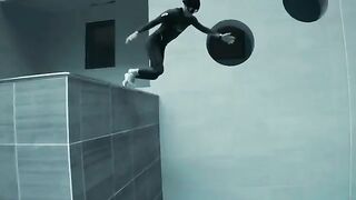 Diver in 2017 diving to the Bottom of the World's Deepest Pool on a single breath