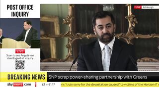 Yousaf admits minority government will be 'hard' & 'tough' as he scraps relationship with Greens