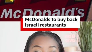 McDonald's to buy back Israeli restaurants after boycotts. #Shorts #McDonalds #BBCNews