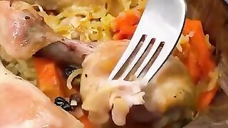 Chicken with rice in a sleeve - a hearty dinner / Курица с рисом в рукаве - сытный ужин