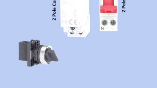 Contactor wiring with single phase motor