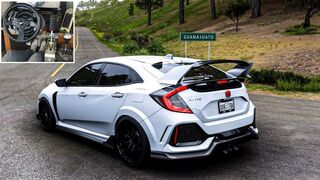 Honda Civic Type R (Race Gameplay) - Forza Horizon 5 | Thrustmaster T300RS