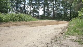 Rally racing car on the dirt road - adalinetv