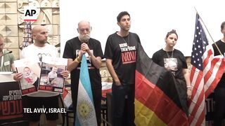 Families of hostages ask world leaders to join the US in urging Hamas to free their loved ones.