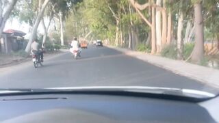 Road side drive.   On sharif road.   Watch out.
