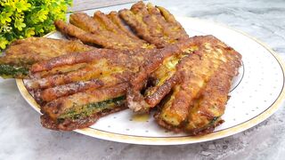 Жареные кабачки вкуснее мяса! Никто не верит, что я готовлю их так просто
