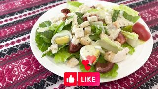Салат - ЦЕЗАР з домашнім майонезом