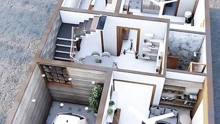 25x50 House Design 3D_ #Shorts.