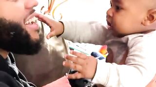 Dad Gets Excited When Baby Says Dada For First Time