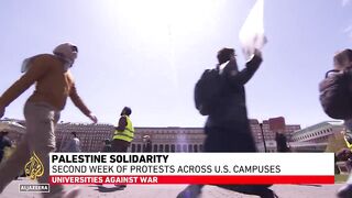Palestine solidarity_ Second week of protests across US campuses.