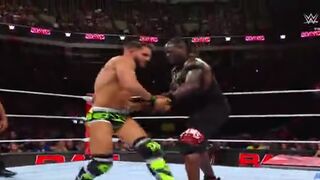 the awesome truth vs #diy world championship match   wwe monday night raw 22 april 2024