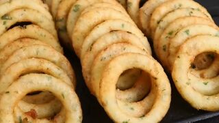 When you have 3 potatoes, make these crispy potato rings! so delicious that I cook almost everyday