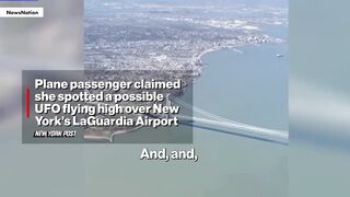 Possible UFO over NYC baffles passenger flying into LaGuardia