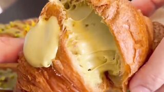 Pistachio Popped Croissant__ #pistachio #croissant #croissant #cuisine
