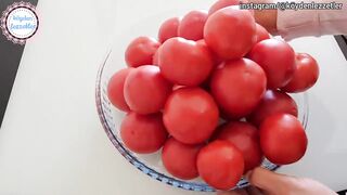 DİKKAT‼️ HİÇ KAYNATMADAN ???? DÜNYANIN EN KOLAY SALÇA TARİFİNİN SIRRINI