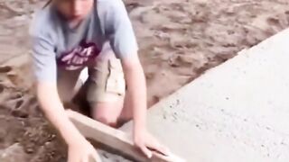 Little lad learns to level