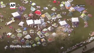 Students protest the Israel-Hamas war across US with tent encampments.