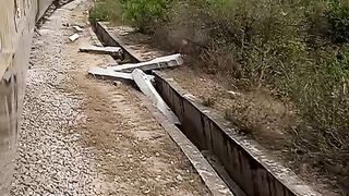 Round train track #viral video