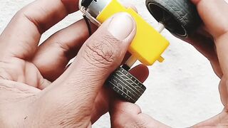 How to make long wheel motor Car using dc moter at homemade science project for students class seven