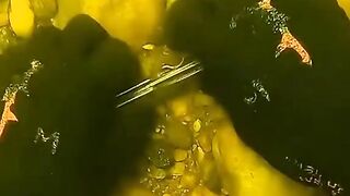 searching under water