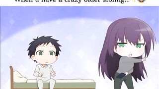 Siblings ...#mytinysenpai #shiori #shinozaki #anime #trendingreelsvideo