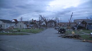 RAW VIDEO: Tornado damage in Minden, Iowa
