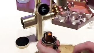 A faucet from which coffee flows, finally   Italian engineers from Gessi showed their new product