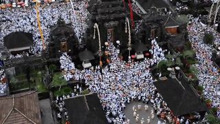 pura agung besakih in bali from indonesia