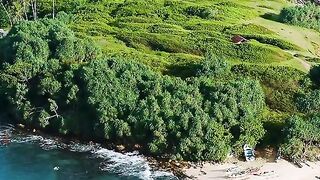 Blue Island Sea natural background