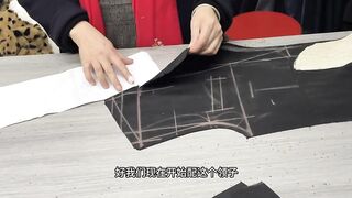 How to cut coat collar #dressgirl
