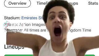 Was angry when Arsenal destroyed them