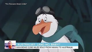 Man rows 5,000 miles solo from Hawaii to Australia