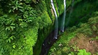 wonderful place in the Indonesian jungle, one of the most amazing waterfalls that can be seen.