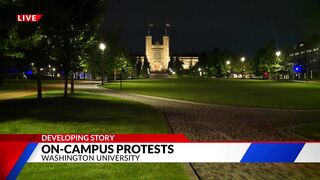 Police presence at Washington University follows apparent protest