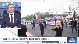 Pro-Palestinian protesters gather outside White House correspondents' dinner | NBC4 Washington