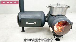 How to make stove from drum