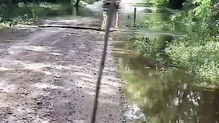 Big Chevy Guy  Probably almost drowned when he got out lol