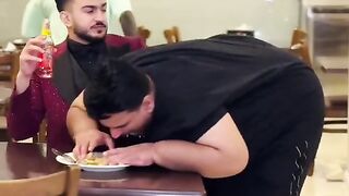 Eating food