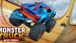 Monster Truck Mega Ramp Impossible Driver - Car Extreme Stunts GT Racing - Android GamePlay 2023
