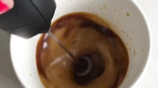 Caramel cloudy coffee