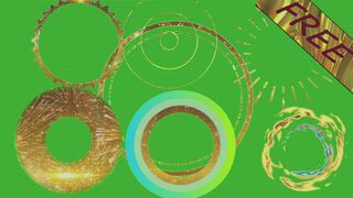 circle green screen effect| golden circle green screen| 365queen