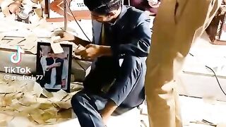 They are singing the best video Qawwal but the center of attention is the picture of Murshid IMRAN KHAN and that is why people are pouring money.