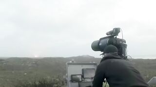 Starship flight, close-up footage