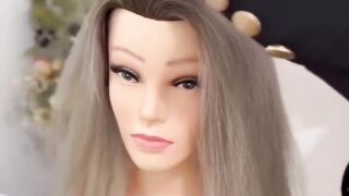 Front hair style .