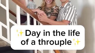 Day in the life of a throuple #shorts