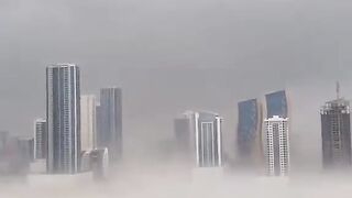 Dubai storm today and rain.