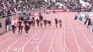 16 year old Quincy Wilson splits 44.37 to win his team the 4x400m heat at Penn Relays