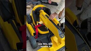 The limited edition Lamborghini go-kart can drift, and travel at speeds of 40km_h