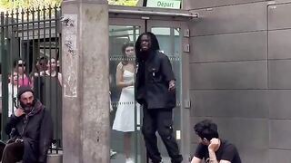 man loves what he's doing. Those moves are amazingly natural and people around completely feel his vibe
