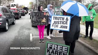 Trial starts in conspiracy-fueled case of girlfriend charged in Boston police officer's death.